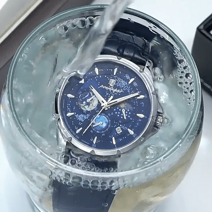 POEDAGAR 916 – Montre de Luxe pour Homme. Élégance & Confiance au poignet